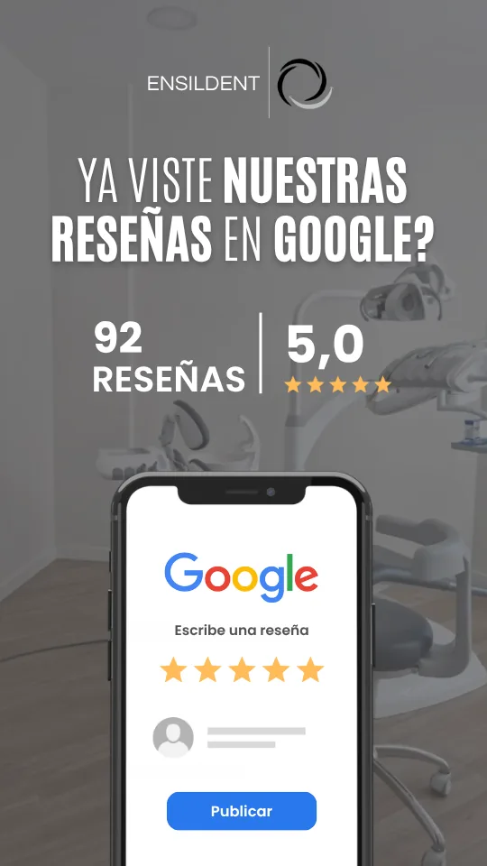 Historia: reseñas de la clínica en Google
