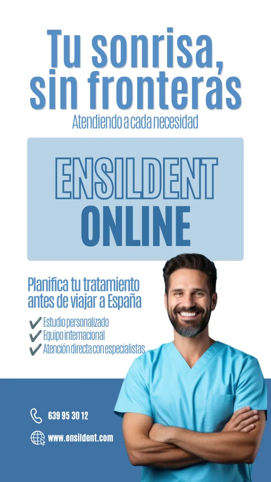 Historia de Instagram creada para la clínica dental Ensildent